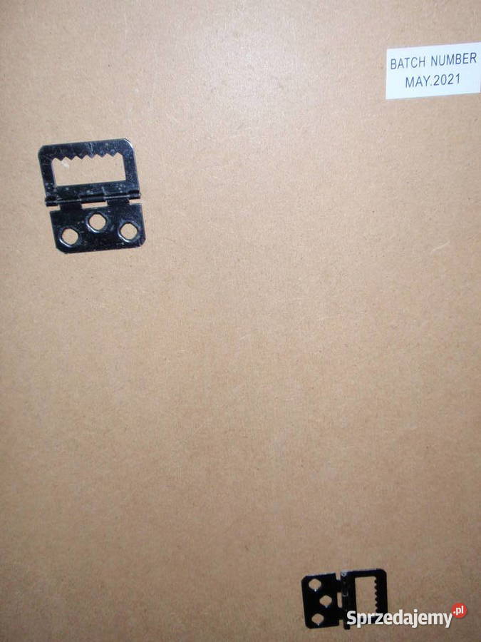 Lustro w drewnianej czarnej ramie Lustro Łódź