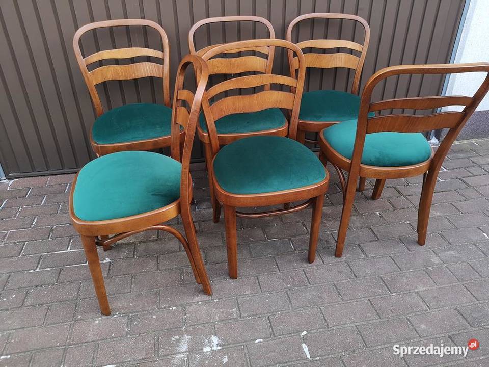 Krzesła ARTDECO 6 Sztuk Stare Antyk Komplet wielkopolskie Swarzędz
