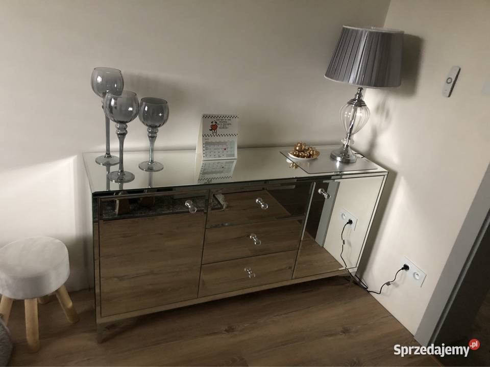 Komoda lustrzana z lustra glamour gałka kryształ 40cm wielkopolskie Kępno sprzedam