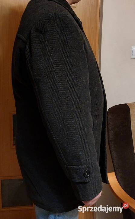 Płaszcz męski wełnakasmir rozmiar 502 NOWY Czarna Białostocka