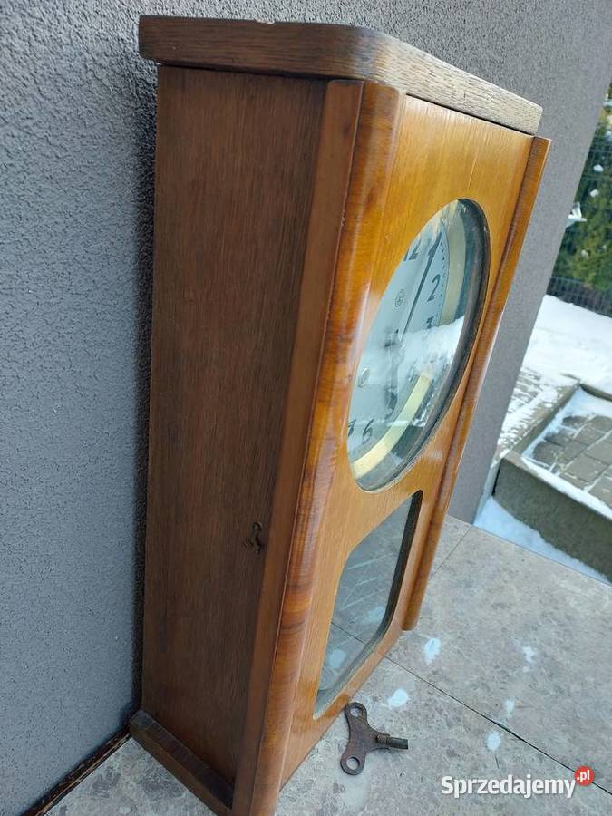 156 Stary zegar ścienny Metron 1960r PRL sprawny Tczew