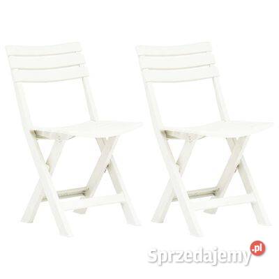 vidaXL Składane krzesła ogrodowe 2 plastikowe Krzesła ogrodowe Warszawa sprzedam