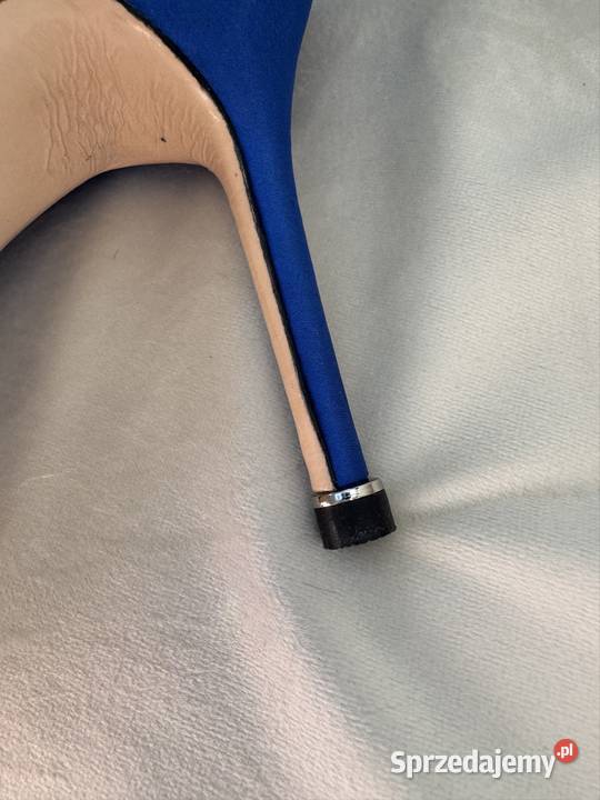 Manolo Blahnik Szpilki rozmar 40 Satyna Kolor 25.5cm Warszawa