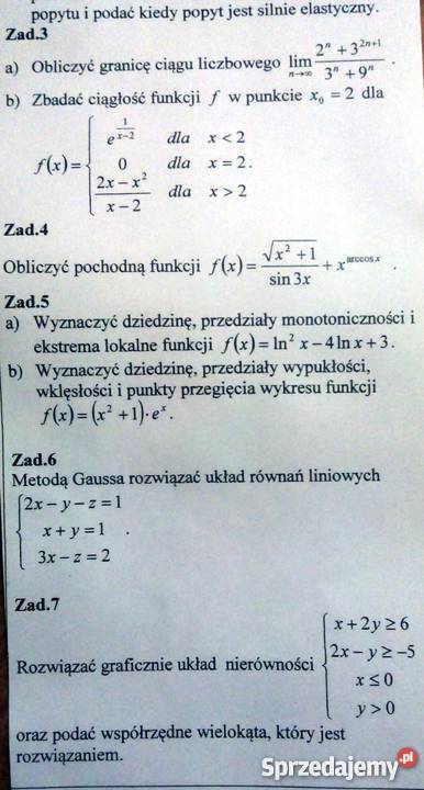 Matematyka Statystyka Pogotowie Pomoc Online Warszawa