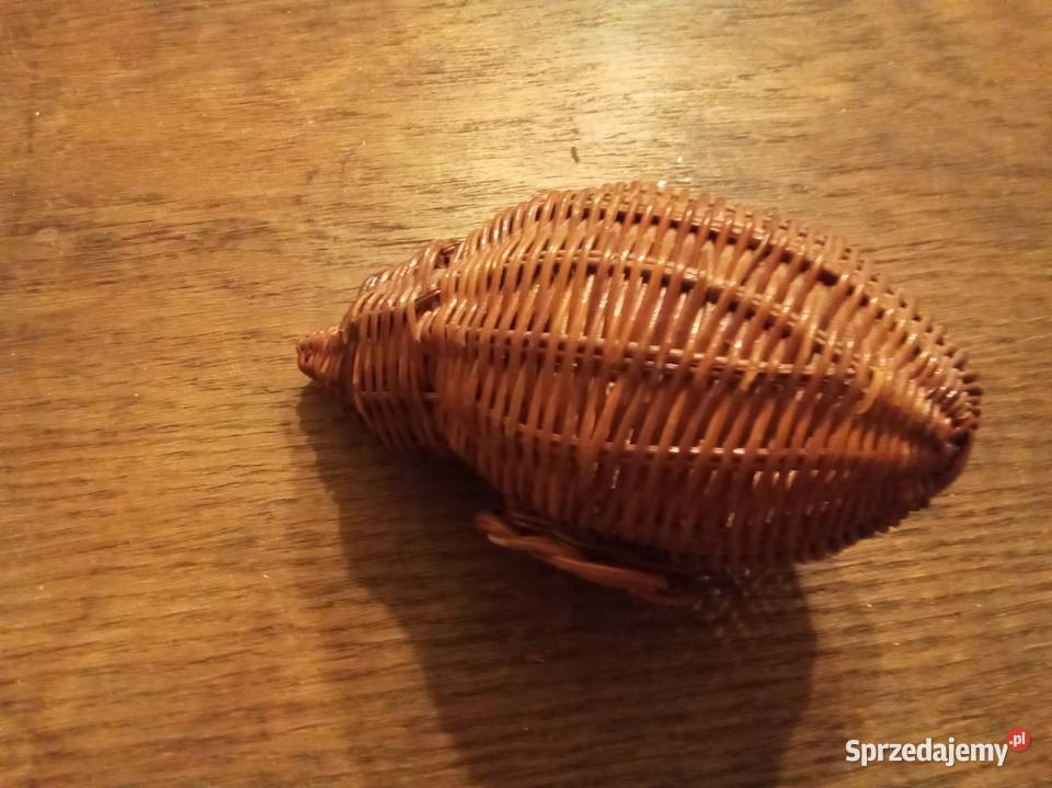 Pleciona muszla z wikliny Vintage Warszawa