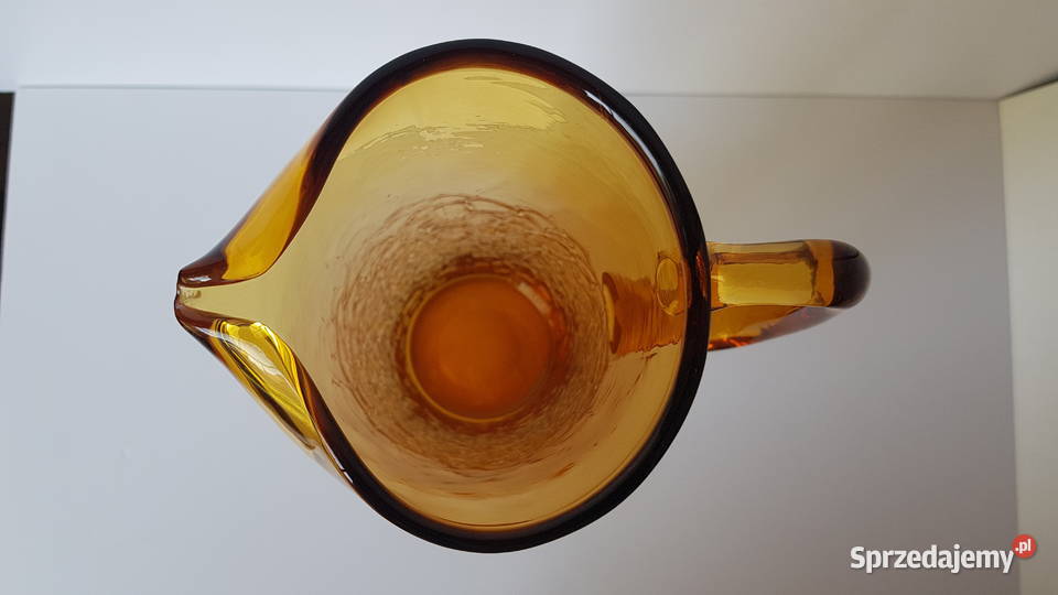 Dzban dzbanek Sarnecki Krosno kolorowe szkło PRL śląskie Dąbrowa Górnicza sprzedam