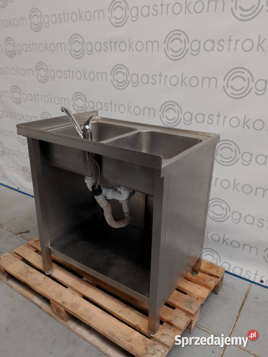 Stół z 2 zlewami drzwi przesuwne 80x60x85 Wrocław