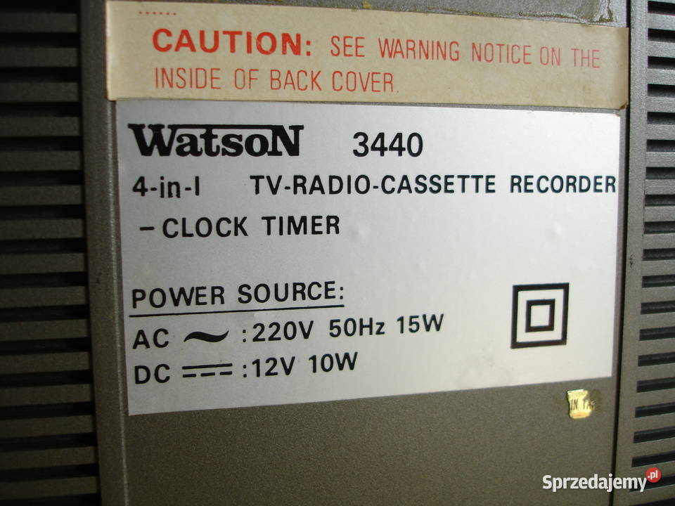 Radiomagnetofon z TV WATSON 3440 Zielona Góra sprzedam