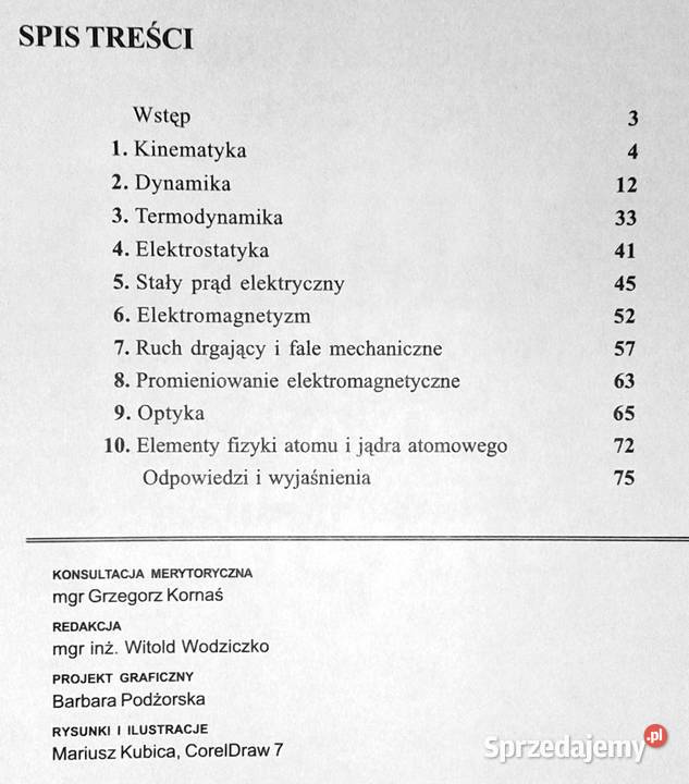Zbiór prostych zadań z fizyki Maria Chyla