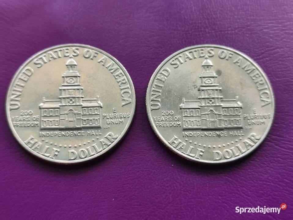 Monety 12 DOLARA 1976200 lat USAHALF DOLLARDwie Pruszków