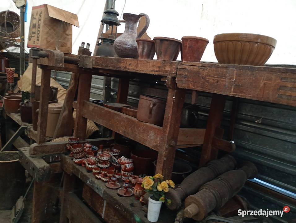 Starocie drewniane kufry beczki niecki gliniaki Antyki, Sztuka, Kolekcje mazowieckie Mniszew