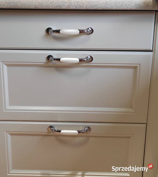 Uchwyt meblowy chrom z porcelaną 20