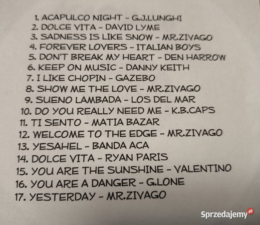 Italo disco MrZivago Italian boysKBCapsDHarrow śląskie Gliwice