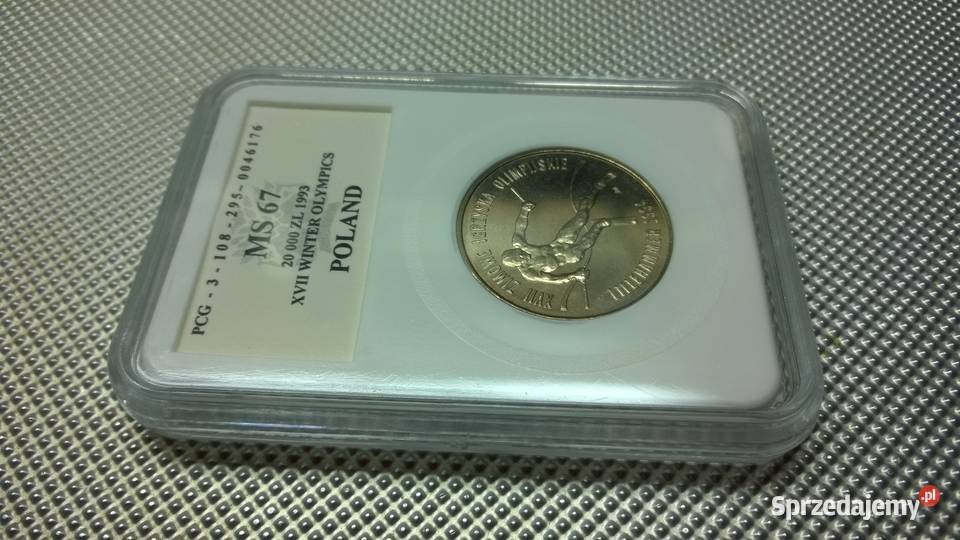 moneta 20000 Lillehammer 1994 GRADING MS 67 Warszawa sprzedam