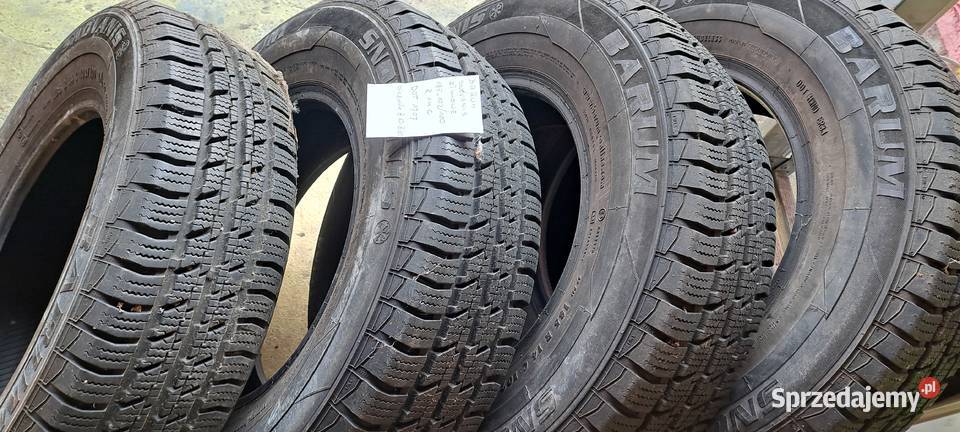 Opony zimowe 4 sztuki 185x102r14c Barum snovanis łódzkie Smardzewice