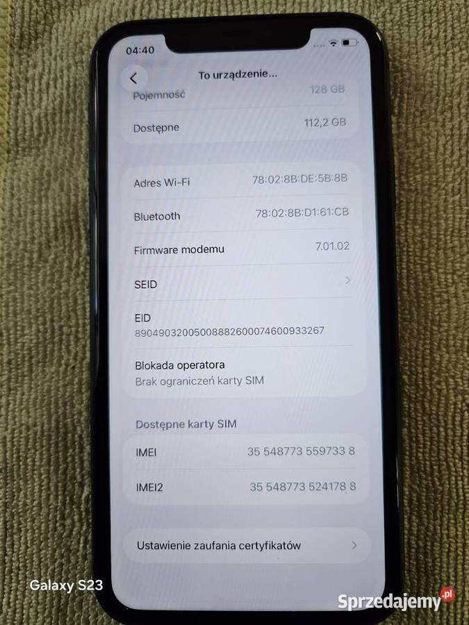 2X Iphone 11 128g i 64g Gryfino sprzedam