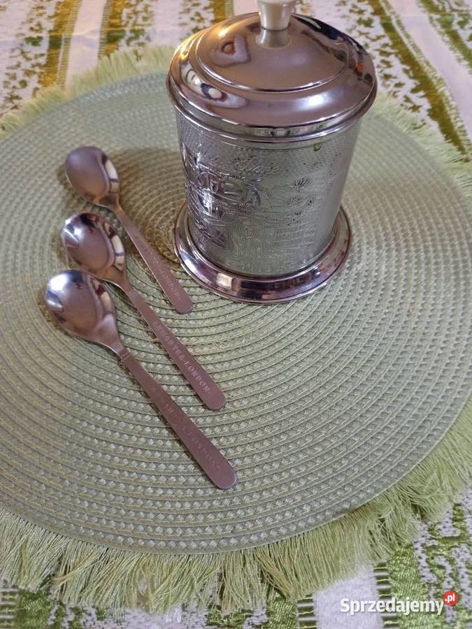 Mały orientalny blaszany pojemnik na herbatę mazowieckie Warszawa sprzedam