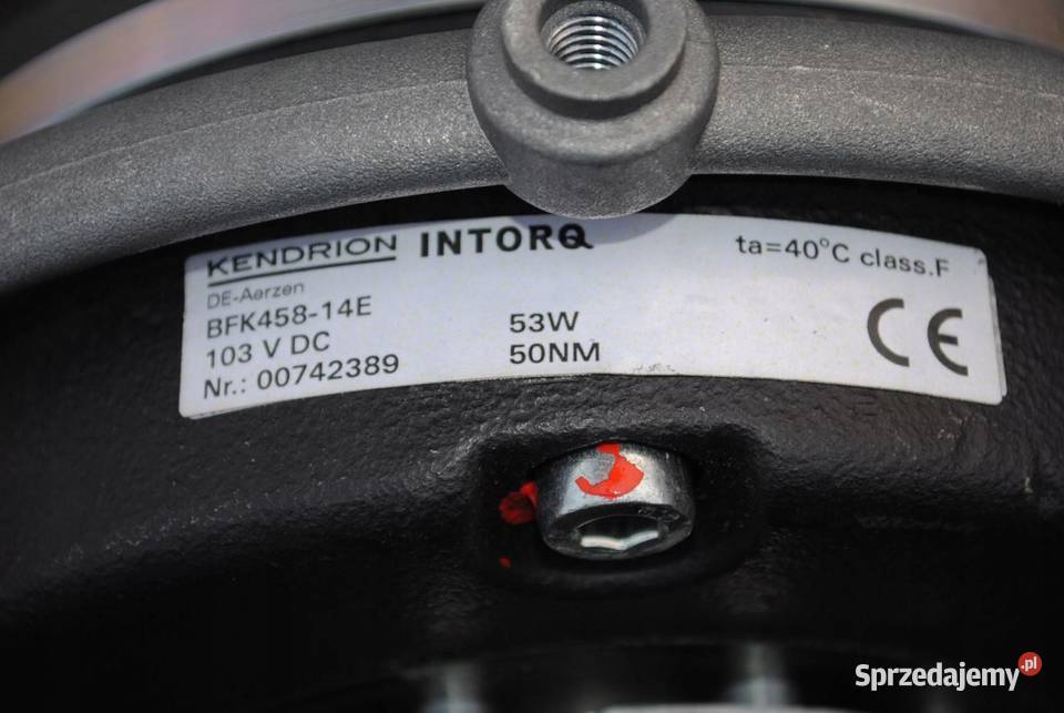 HAMULEC silnika elektrycznego 203V NOWY INTORQ lubuskie Kargowa sprzedam