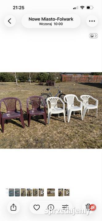 Sprzedam krzesła ogrodowe