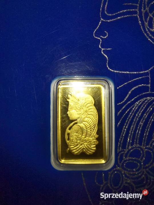 Sztabka złota 1g 1 gram PAMP Pozostałe lubelskie Łuków