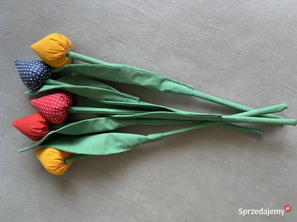 Rękodzieo tulipany materiałowe Kwietniki Wyposażenie wnętrz Gniezno