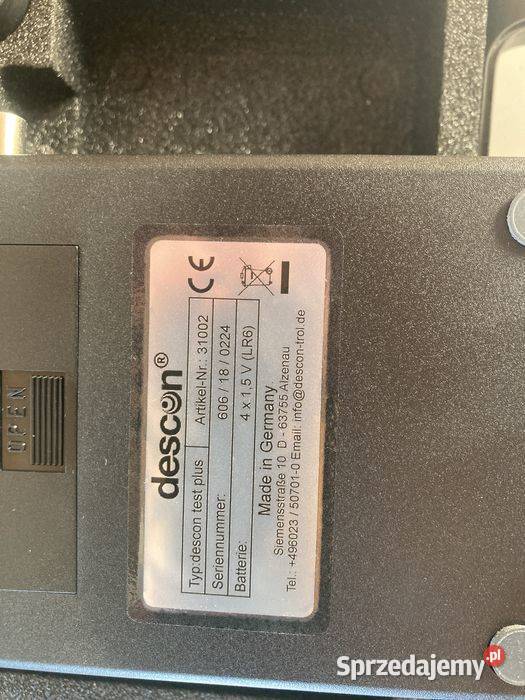 Descon test Plus analiza wody komputer Rawa Mazowiecka