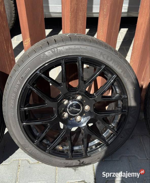 Felgi 18 WheelWorld Czarne Plus Opony Stryjno-Kolonia