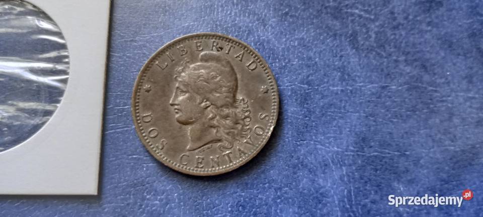 Stare monety 2 cent 1893 Argentyna podkarpackie Lesko