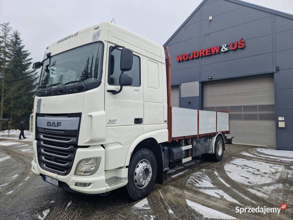 DAF XF dźwig budowlany HIAB sterowany radiowo małopolskie Lubomierz