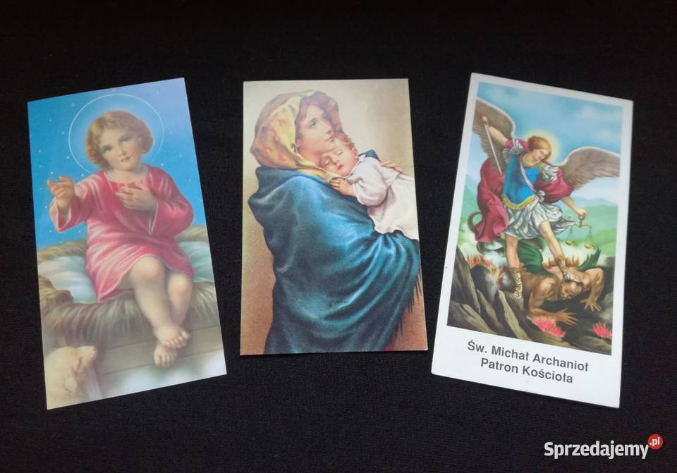 Obrazki święte papierowe zestaw