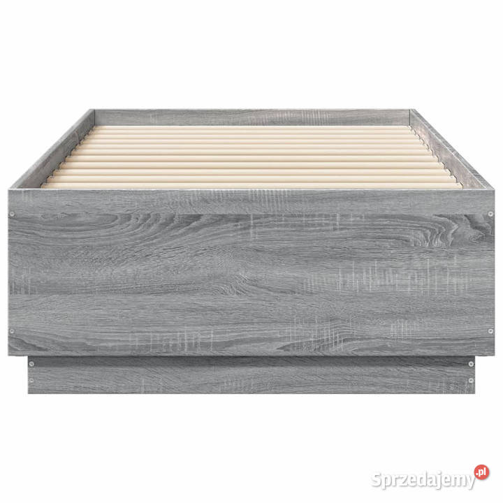 Rama łóżka z LED szary dąb sonoma 75x190 Łóżka Warszawa