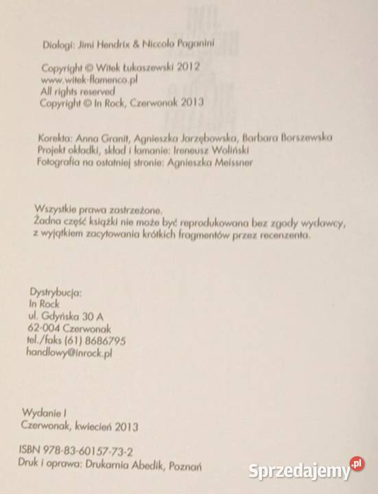 Jimi Hendrix Niccolo Paganini dialogi Witek Poznań