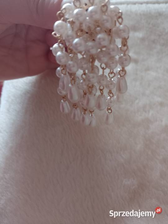 ASOSWytworne długie kolczyki ślubne z Londynu Kraków