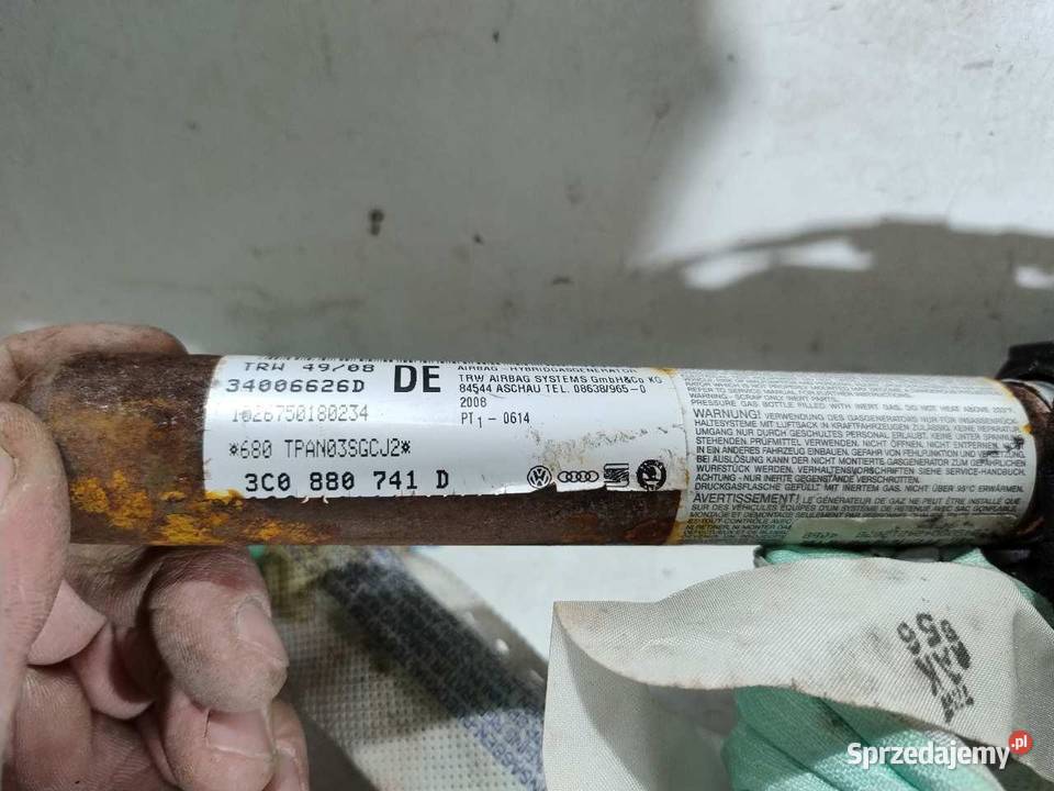 AIRBAG KURTYNA POWIETRZNA LEWA PASSAT B6 osobowe Motoryzacja