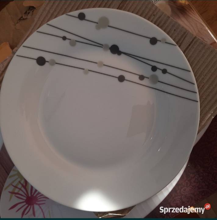 Zestaw komplet talerzy naczyń Pasłęk