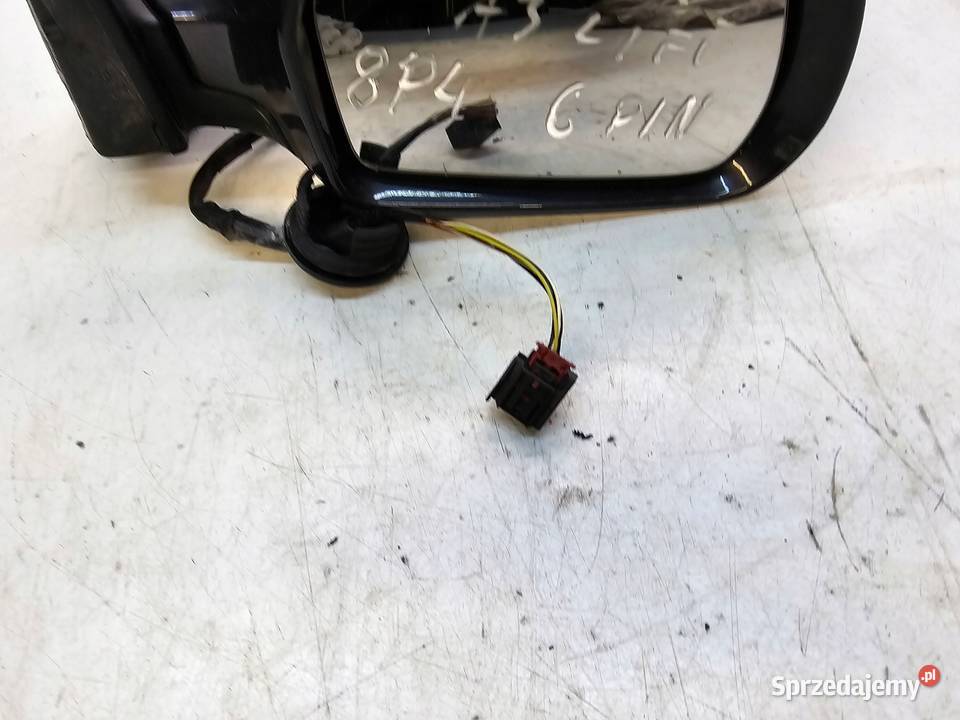 LUSTERKO PRAWY PRZÓD AUDI A3 8P4 LZ7L 6 PIN UK Przystajń