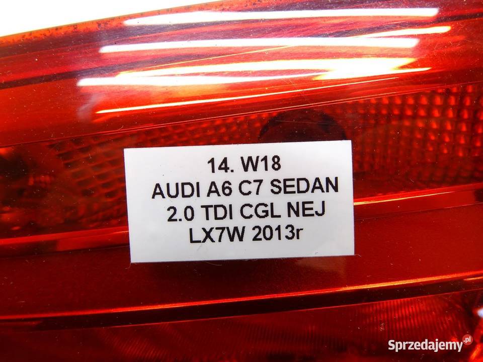 LAMPA PRAWA PRAWY TYŁ TYLNA 4G5945094 AUDI A6 C7 sprzedam