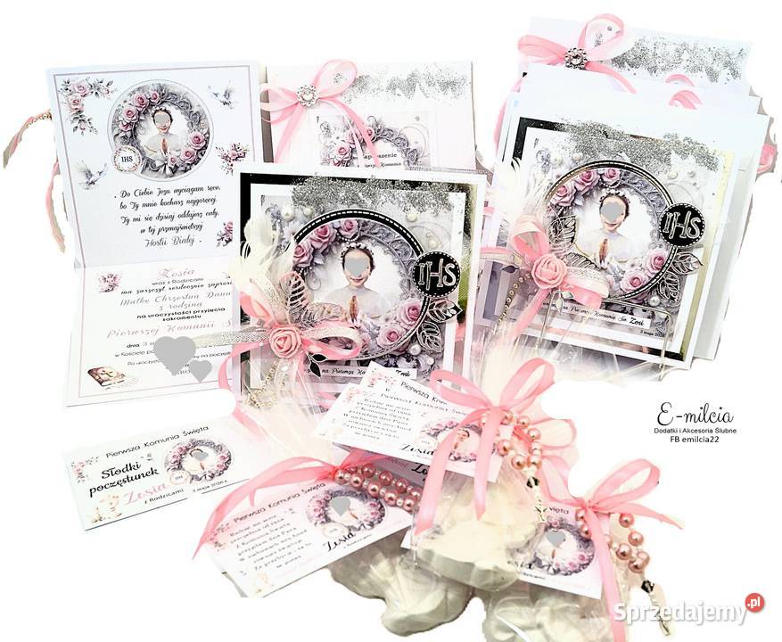 ZAPROSZENIA 3D delux SPERSONALIZOWANE I KOMUNIA