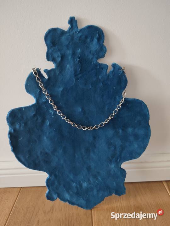 Piękny ryngraf z orłem polskim patriotyczny Łódź