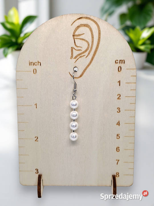 Komplet korale kolczyki z perły PERŁA MAJORKA mazowieckie Warszawa