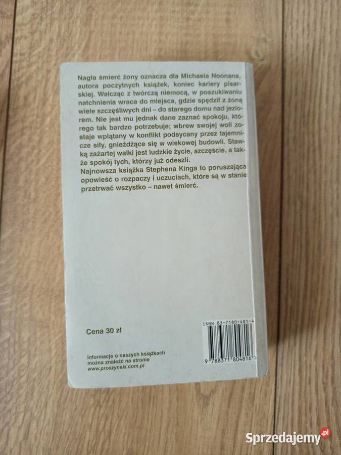 Stephen King Worek kości thrillery, sensacyjne Serock sprzedam