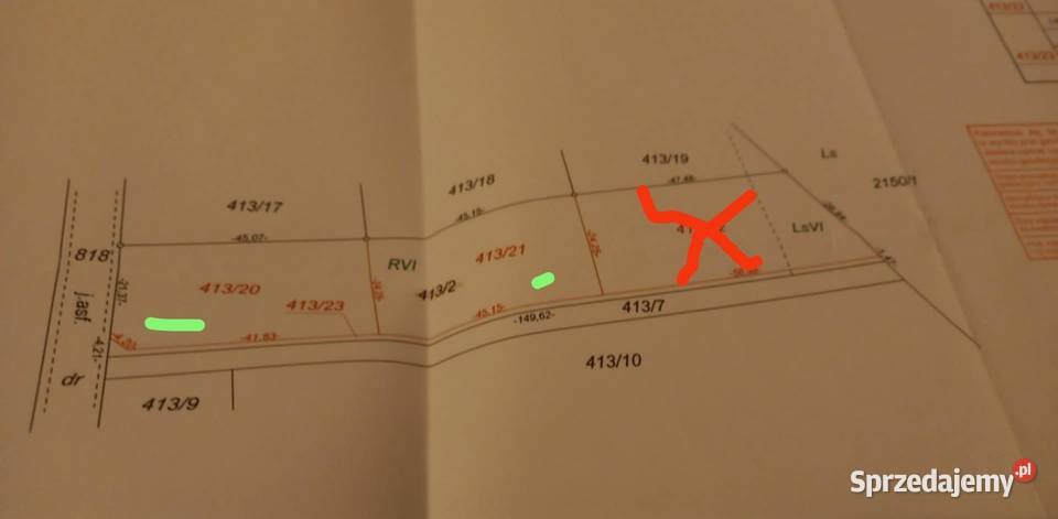 Działka budowlana Łyse