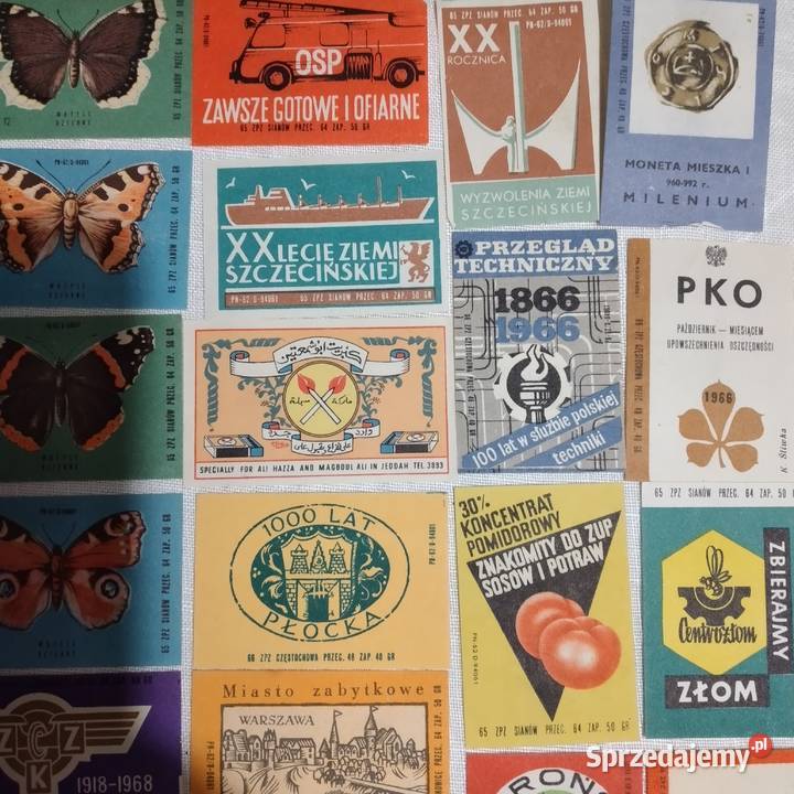 etykiety zapałczane Bukowno sprzedam