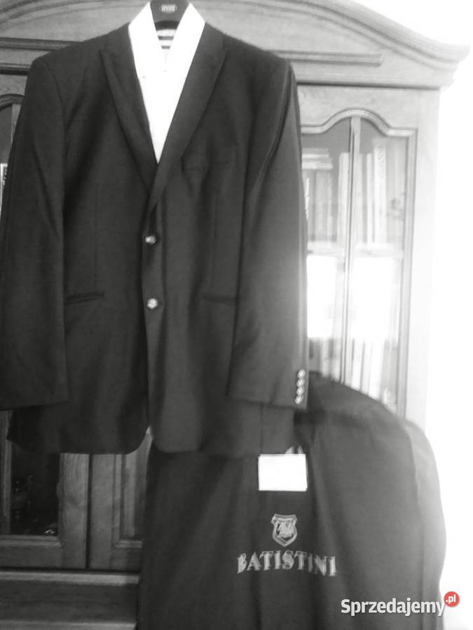 Nowy ciemno szary garnitur z Batistini Rumia sprzedam