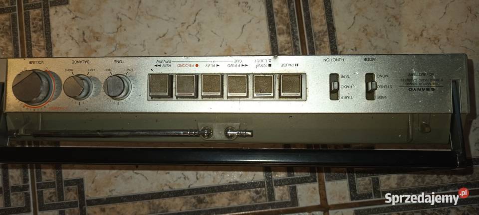 Sanyo radiomagnetofon prl vintage jedyny w necie