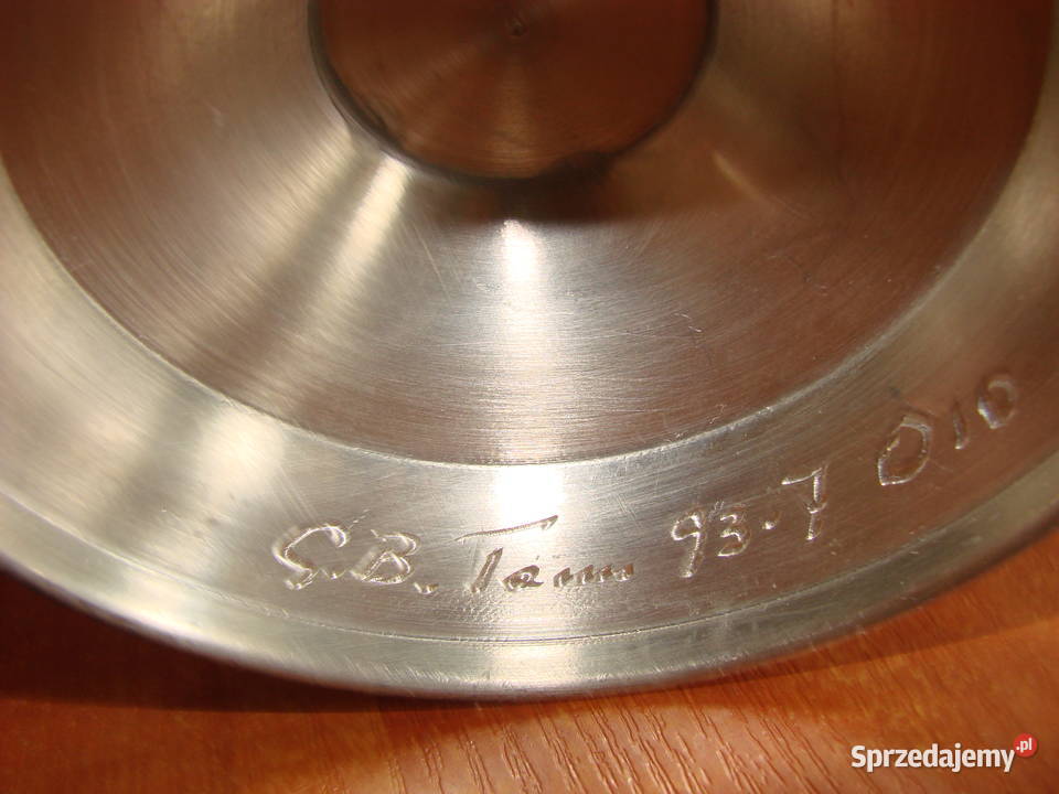 mała cynowa patera Pruszcz Gdański