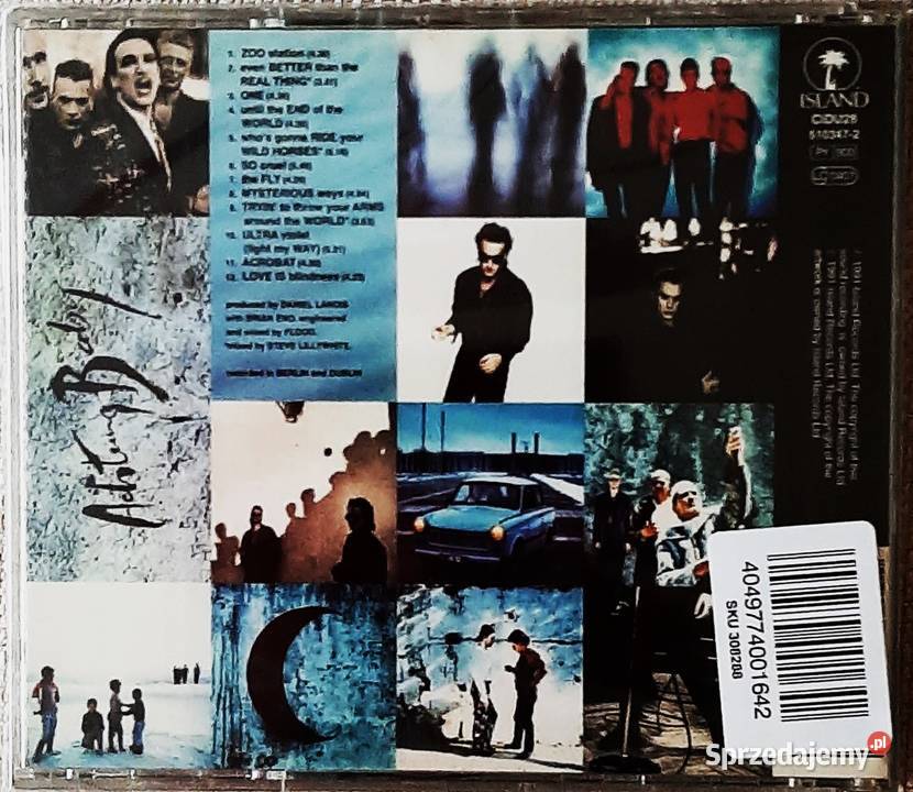 Album CD Kultowego Zespołu U2 Album ACHTUNG Katowice