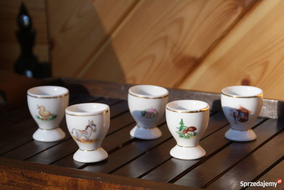 Porcelanowe kieliszki podstawki do jajek Warszawa