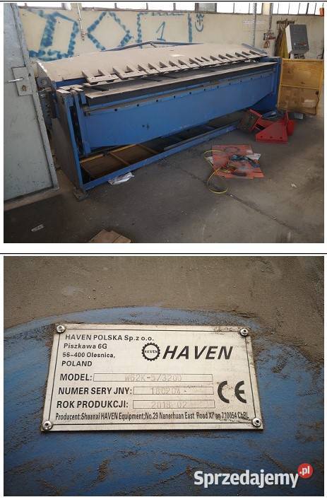 Sprzedaż Giętarki hydraulicznej do blach HEVEN Wieluń