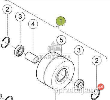 Claas Lexion 8600 8700 8800 Rolka Prowadząca Jastrzębniki